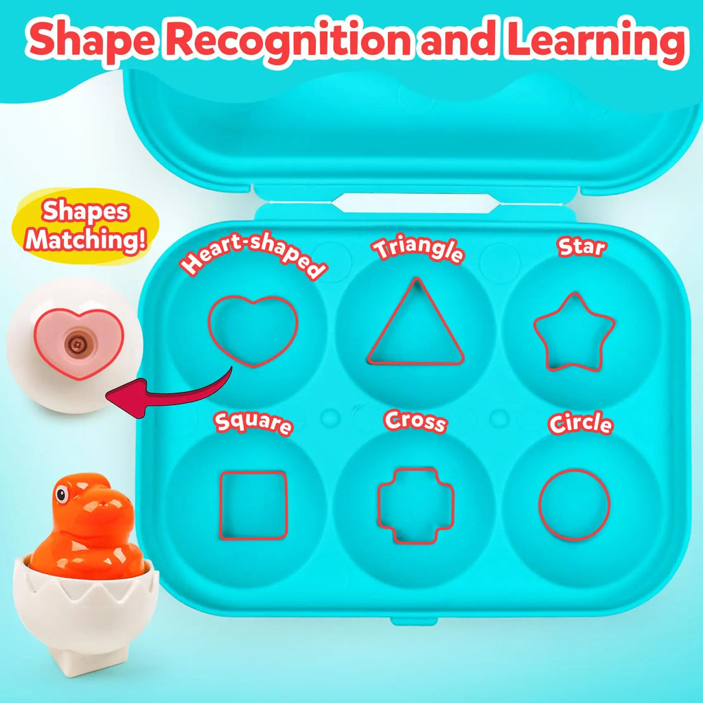 Coffret Œufs d’Éveil Montessori – Jeu d’Apprentissage des Formes et des Couleurs 🐣 (2-5 ans)